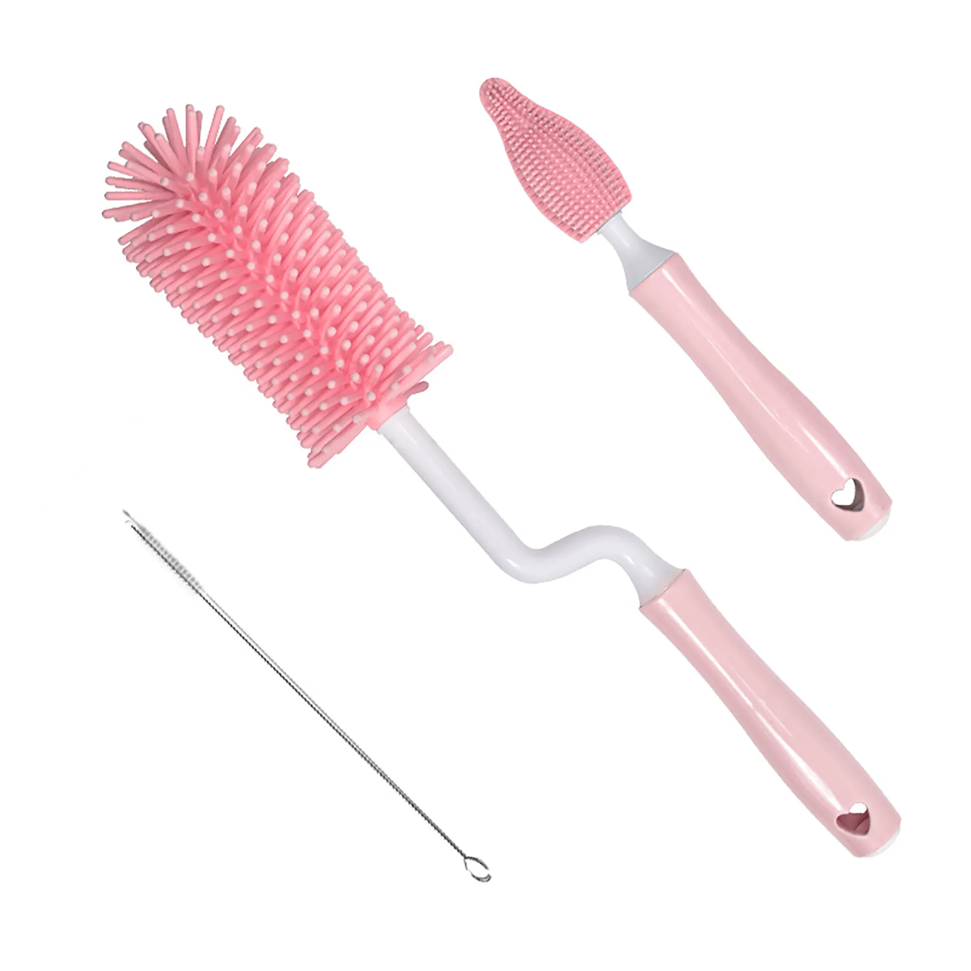 Baby Silicone Baby Bottle Brush Straw Scrubbing Baby Bottle Brush Cleaning – image 5