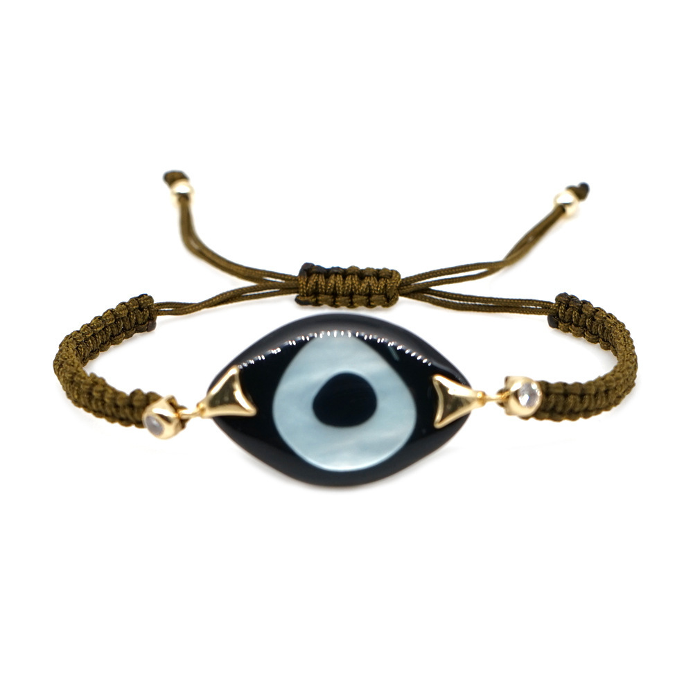 Resin Turkish Evil Eye Ethnic Style Couple Small Bracelet Women
