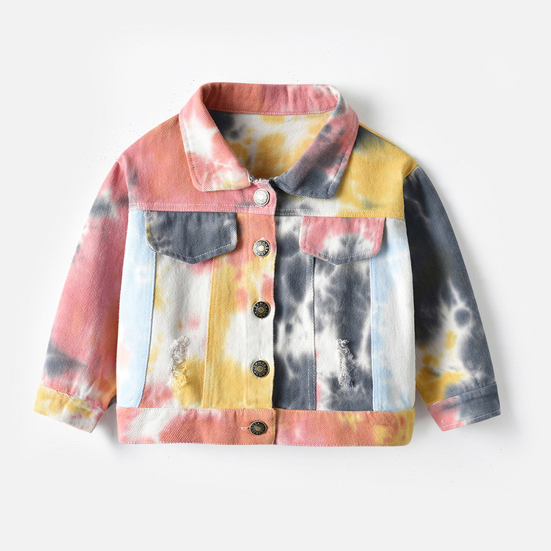 Title 11, Chaqueta Vaquera Infantil Multicolor Tie-Dye co...