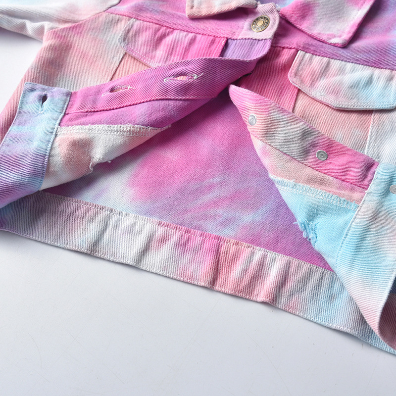 Title 1, Chaqueta Vaquera Infantil Multicolor Tie-Dye co...