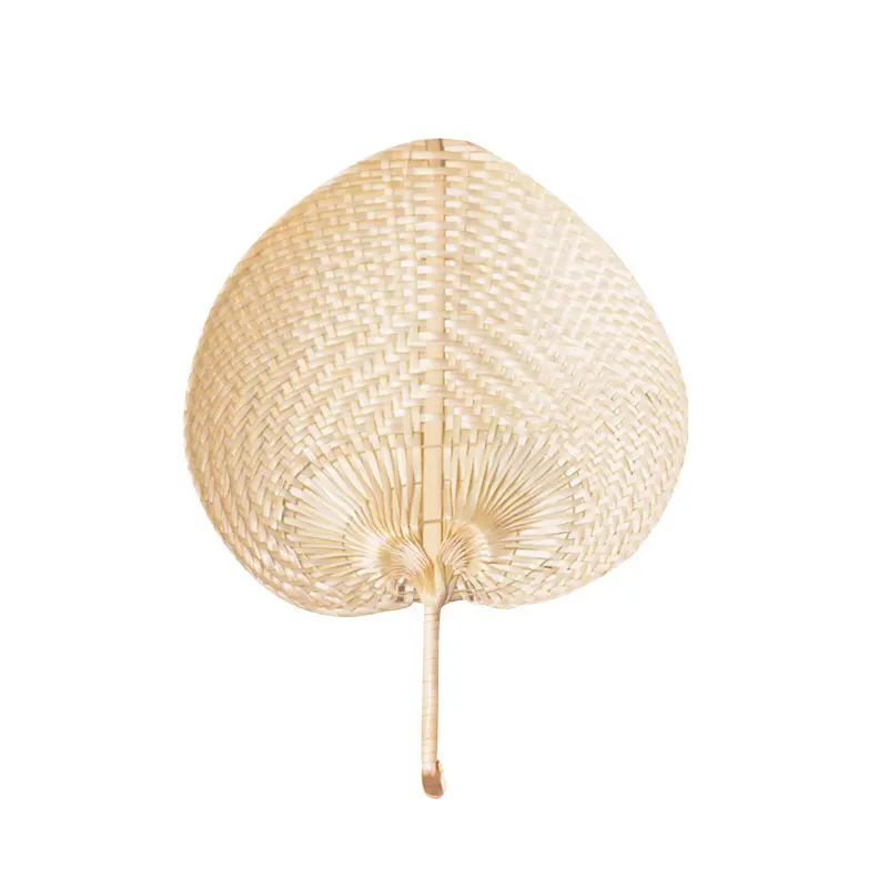 Hand Woven Bamboo Fan with Peach Shape for Enjoying