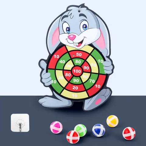 Spot Children's Sticky Ball Dart Board Cartoon Fun Plus
