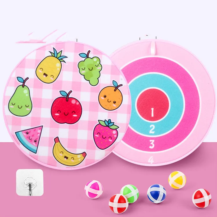 Spot Wholesale Children's Sticky Ball Dart Board Cartoon Fun Dart Board Plus Velvet A Variety Of Creative Cartoon – image 5
