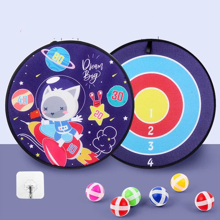 Spot Wholesale Children's Sticky Ball Dart Board Cartoon Fun Dart Board Plus Velvet A Variety Of Creative Cartoon – image 6