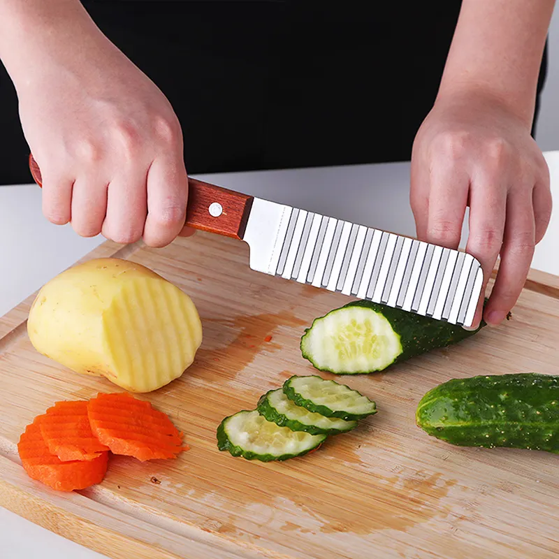 French Fries Cutter Stainless Steel Potato Knife