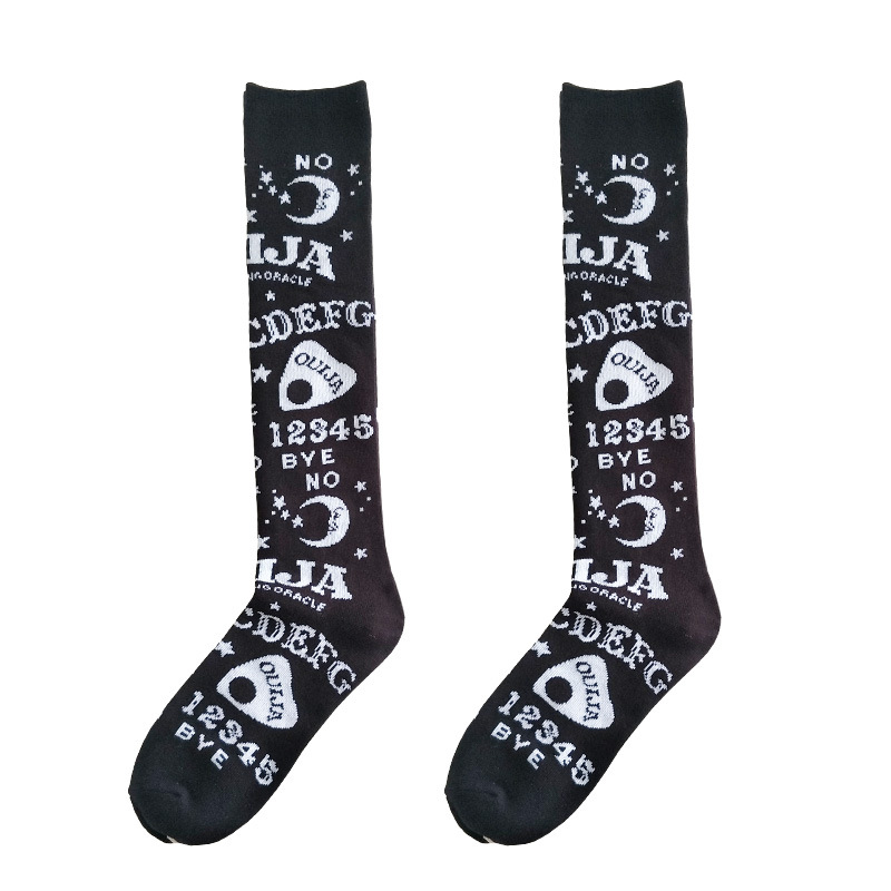 European And American Sun Letters Mid-Tube Kknee-LengthWomen's Socks