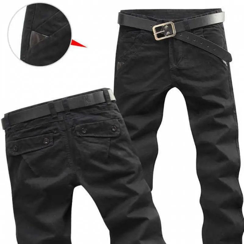 Spring And Summer Men's Casual Pants All Match Straight Overalls