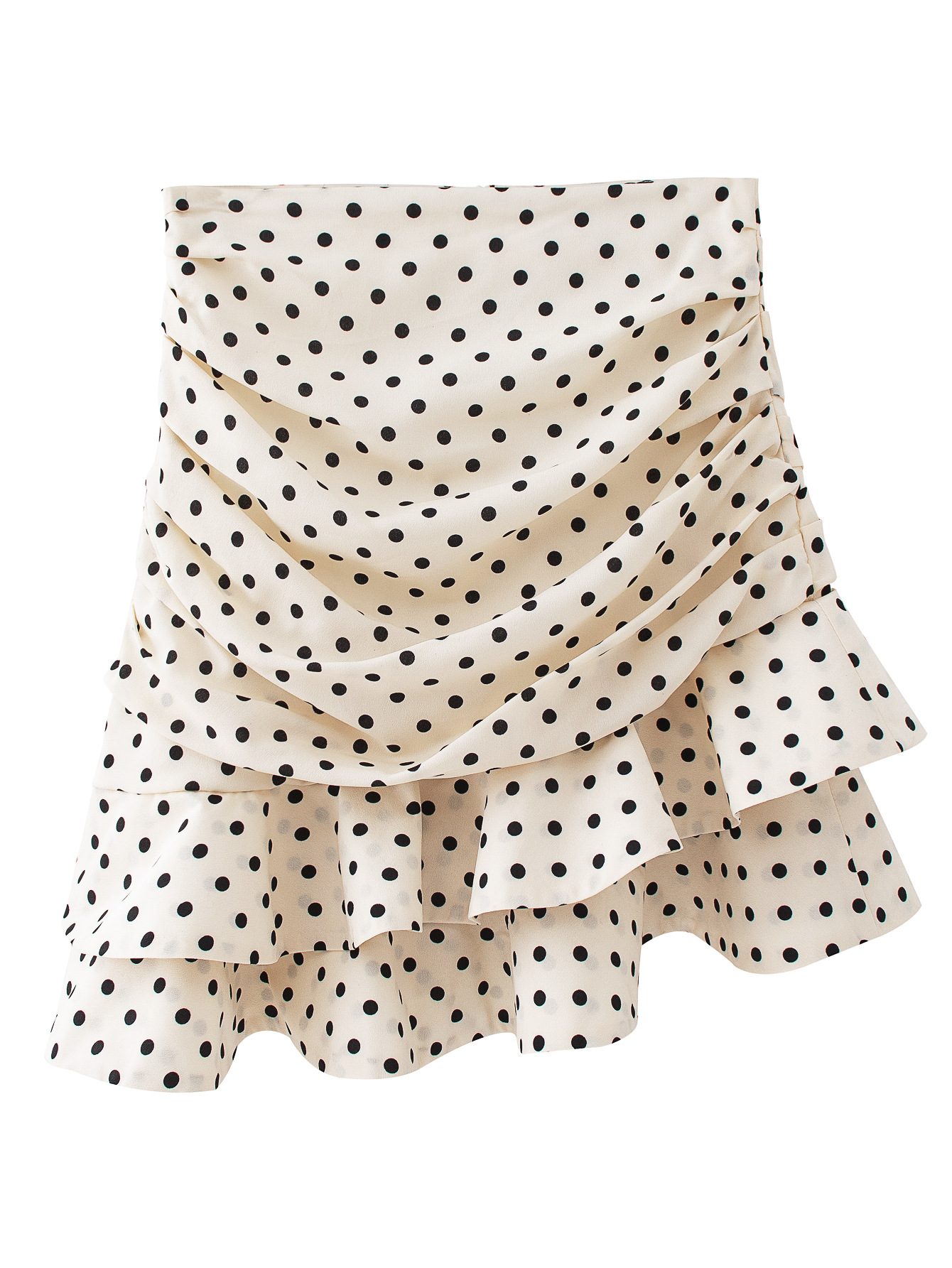 Title 5, Unregelmäßiger Rock mit Polka Dots für Damen