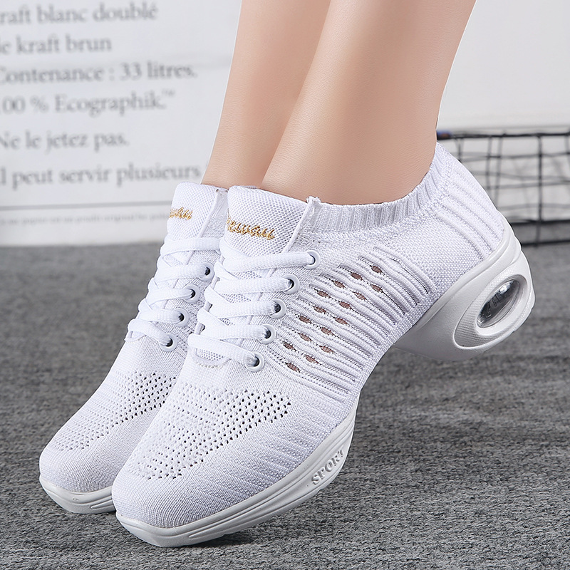 Title 8, Ladies White Mesh Elastic Flying Knit Summer Da...