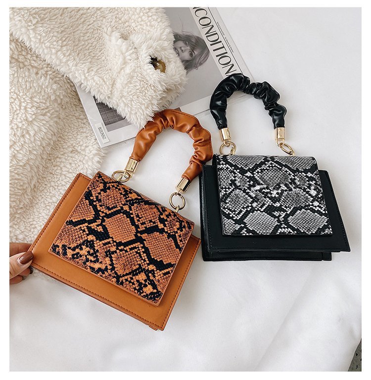 Title 15, PU Leather Small Square Bag Korean Version Tren...