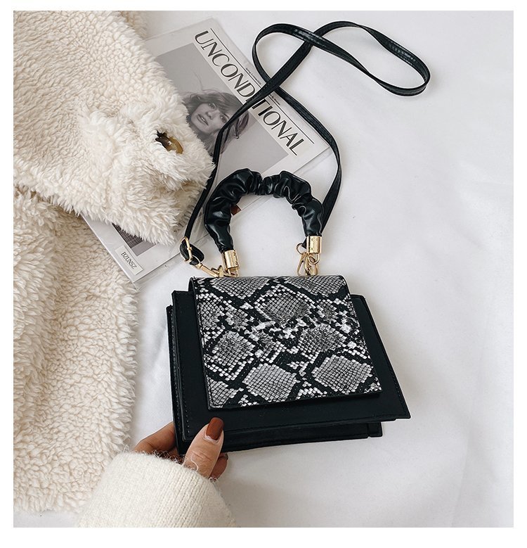 Title 20, PU Leather Small Square Bag Korean Version Tren...