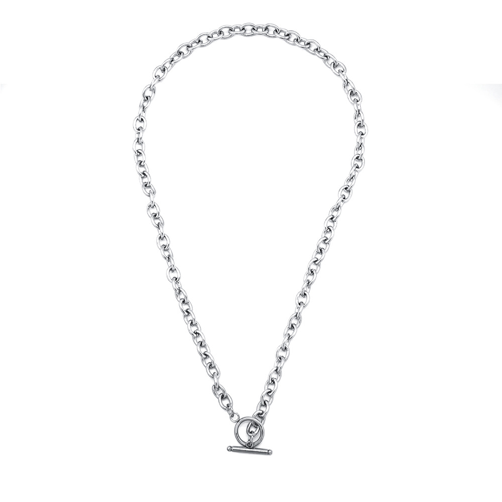 Personality Simple Street Titanium Steel Hip Hop Necklace Male