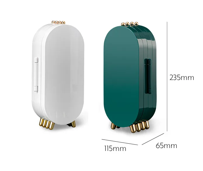 Light Luxury Design Desktop Multi-layer Dust-proof Ear Stud Jewelry Box – image 5