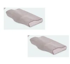 Memory Pillow - Gray 60X34X12Cm 2Pcs - View 1