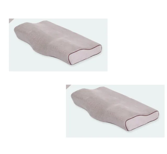 Memory Pillow Gray 60X34X12Cm 2Pcs - Shop at LoveMi
