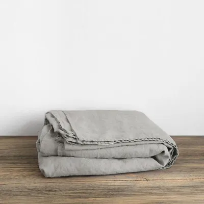 Cotton Linen Single Double Bed Single Sheet Fog Gray - Shop at LoveMi