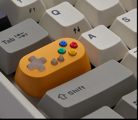 Game Console Handle Metal Transparent Keycap Wireless Mechanical Keyboard Switch — foto 5