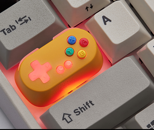 Game Console Handle Metal Transparent Keycap Wireless Mechanical Keyboard Switch — foto 3