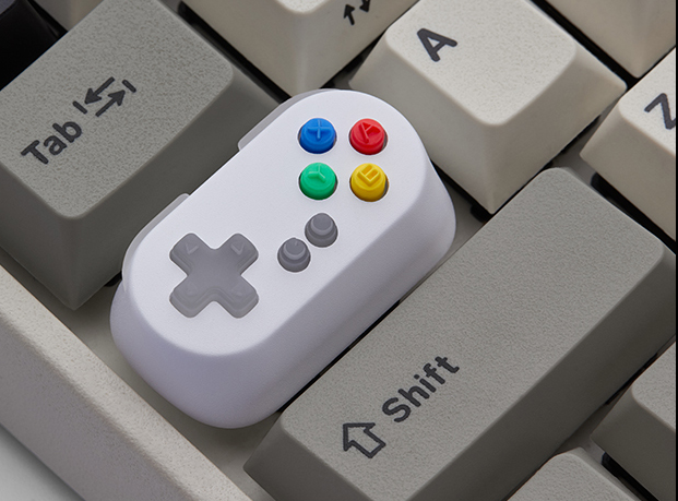 Game Console Handle Metal Transparent Keycap Wireless Mechanical Keyboard Switch — foto 2
