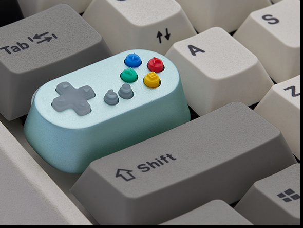 Game Console Handle Metal Transparent Keycap Wireless Mechanical Keyboard Switch — foto 7