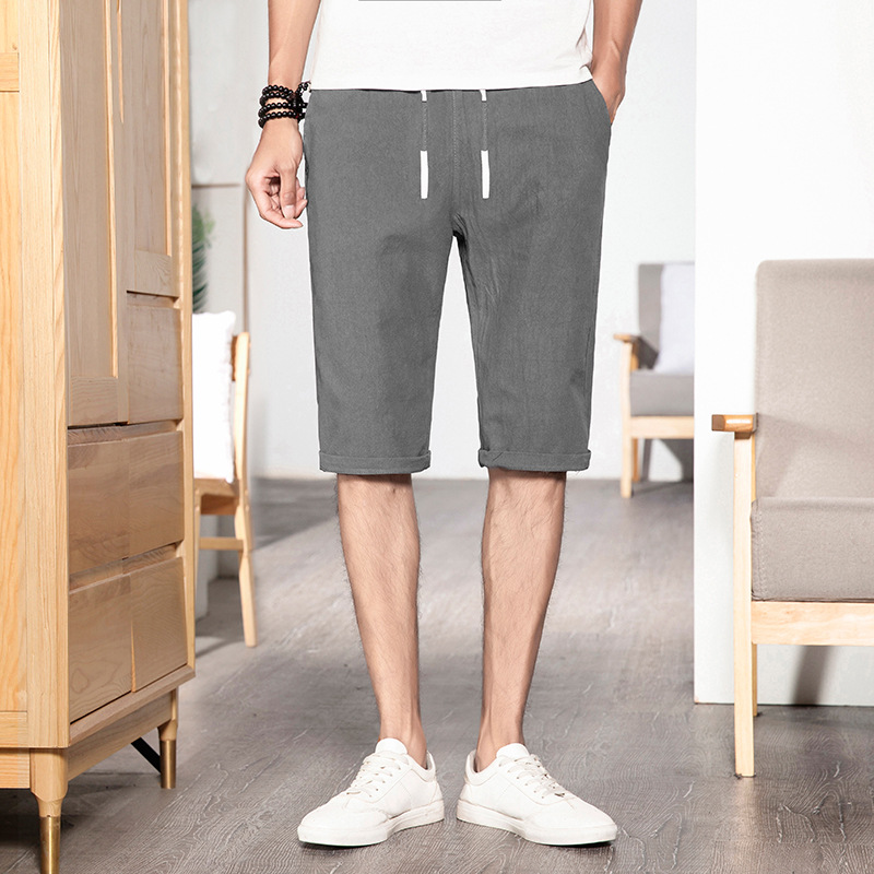 Youth Fashion Casual Cotton Linen Shorts