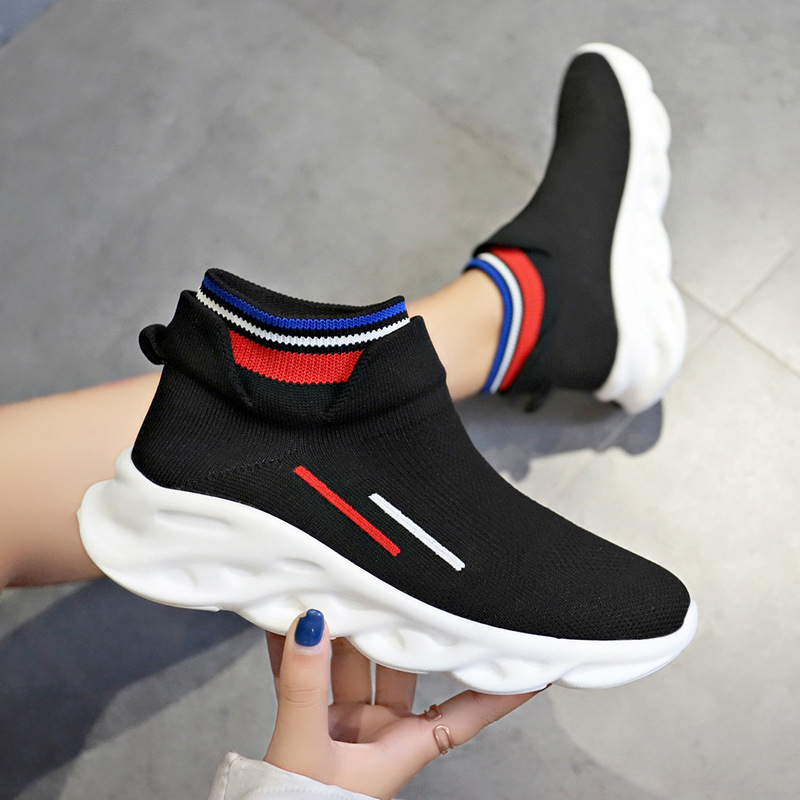 Mesh Sneakers Elastic Fashion Casual Socks Boots