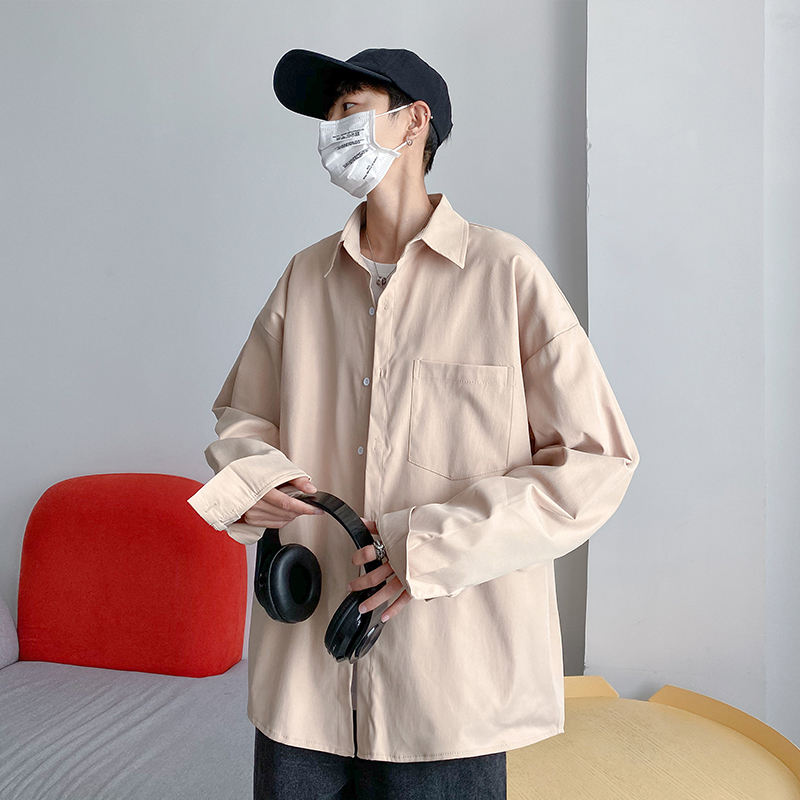 Trendy Plus Size Loose Hong Kong Style White Shirt