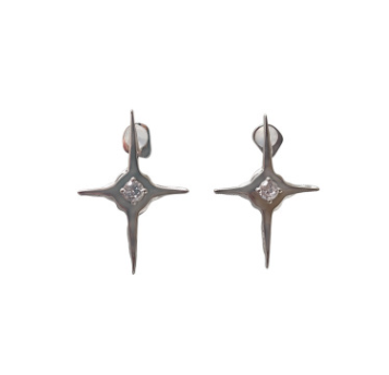 S925 Silver Needle European And American Cross Border Earrings Star Stud