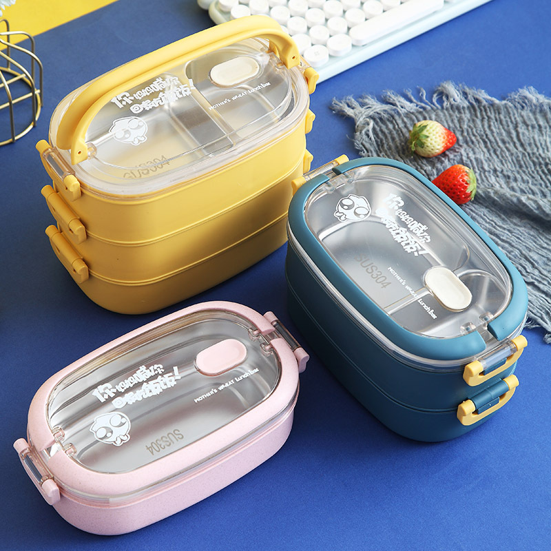 Title 4, Student Portable Double-Layer Heating Lunch Box...