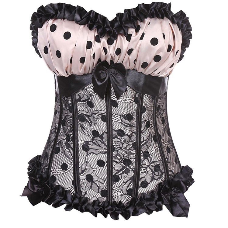 Title 4, Polka Dot Lace Waist Court Corset