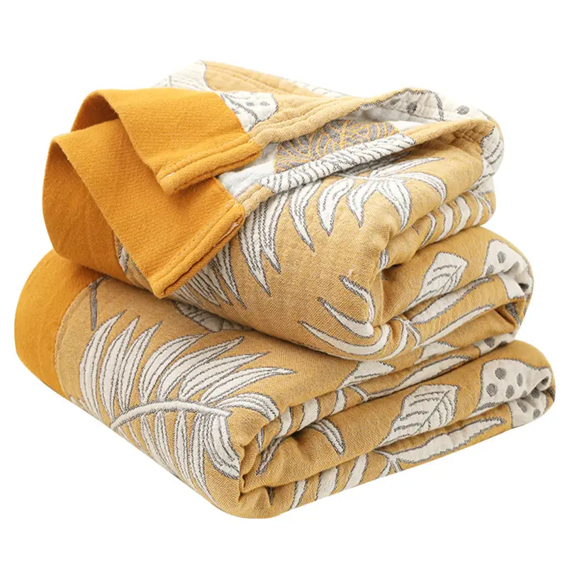 Five-Layer Gauze Cotton Blanket for Bedroom and Living Room