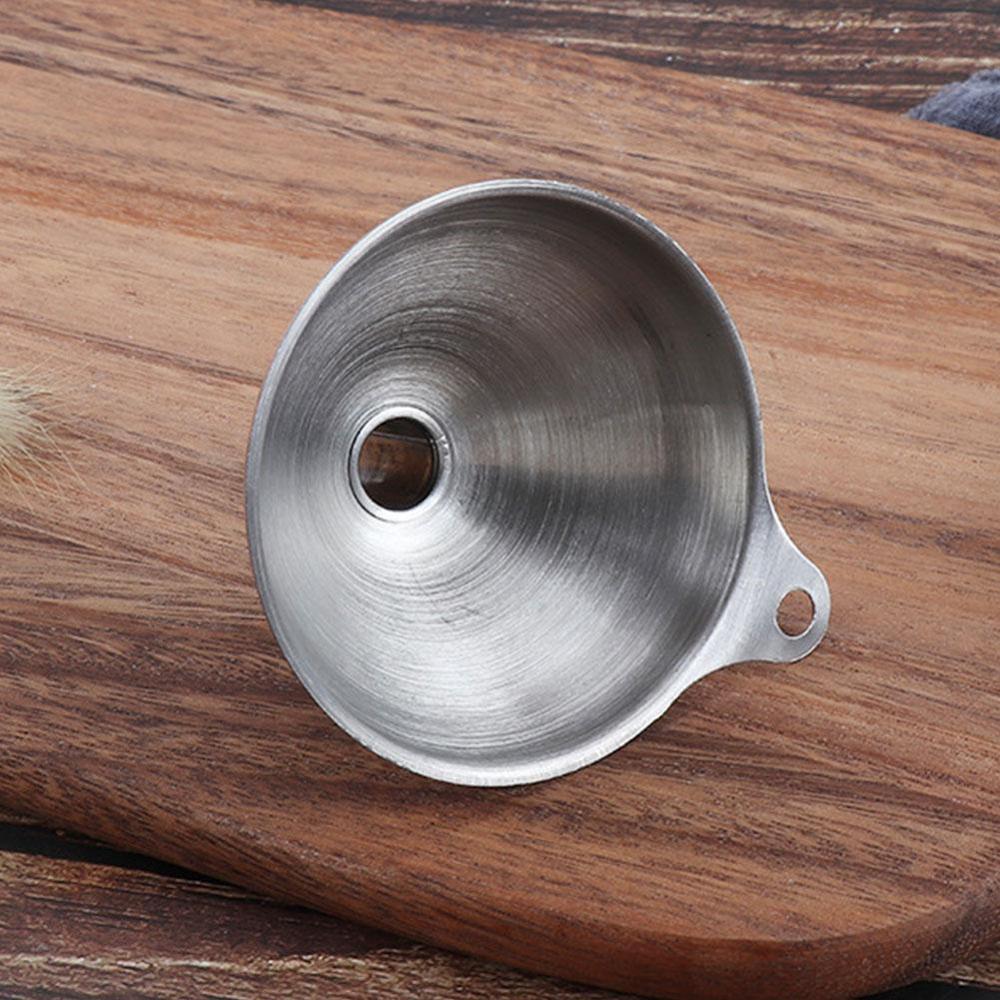 Title 5, Portable Stainless Steel Mini Metal Funnel 3-In...