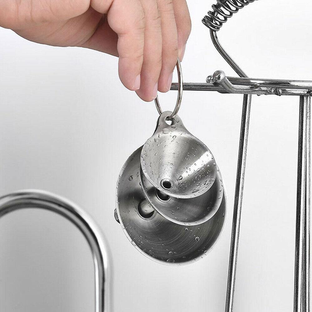 Title 6, Portable Stainless Steel Mini Metal Funnel 3-In...