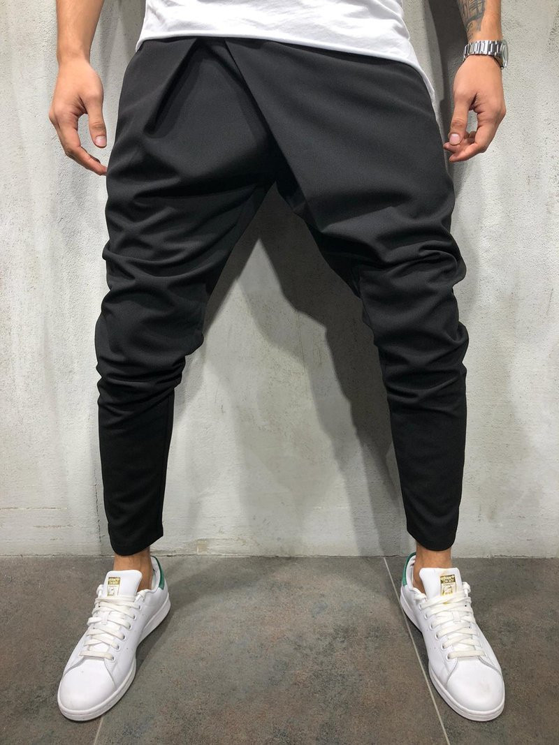 Title 4, Mens Casual Trousers with Drawstring Waist and...