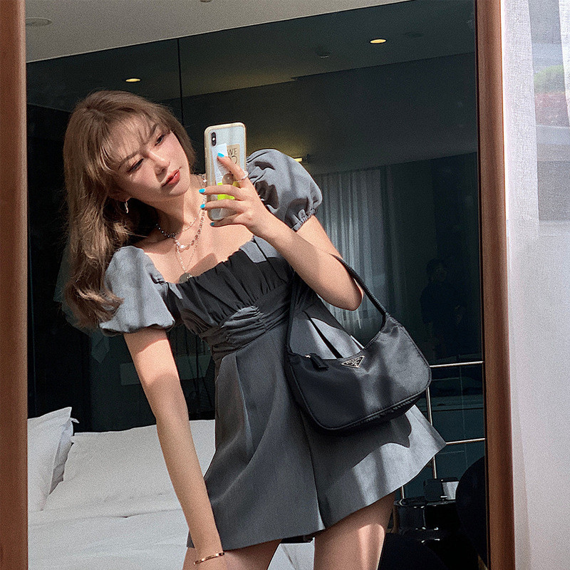 Puff Sleeve Waistless Off-shoulder Jumpsuit