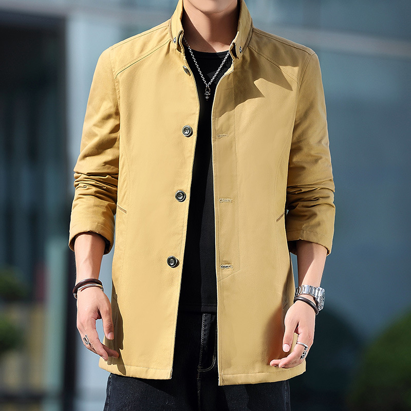 Men's Youth Cotton Casual Loose Plus Velvet Padded Jacket