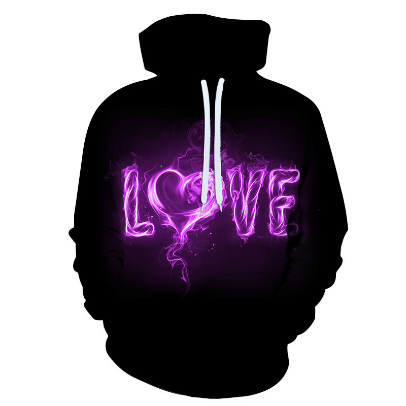 Title 3, Love Love Series Herren- und Damen-Loose-Hoodie...