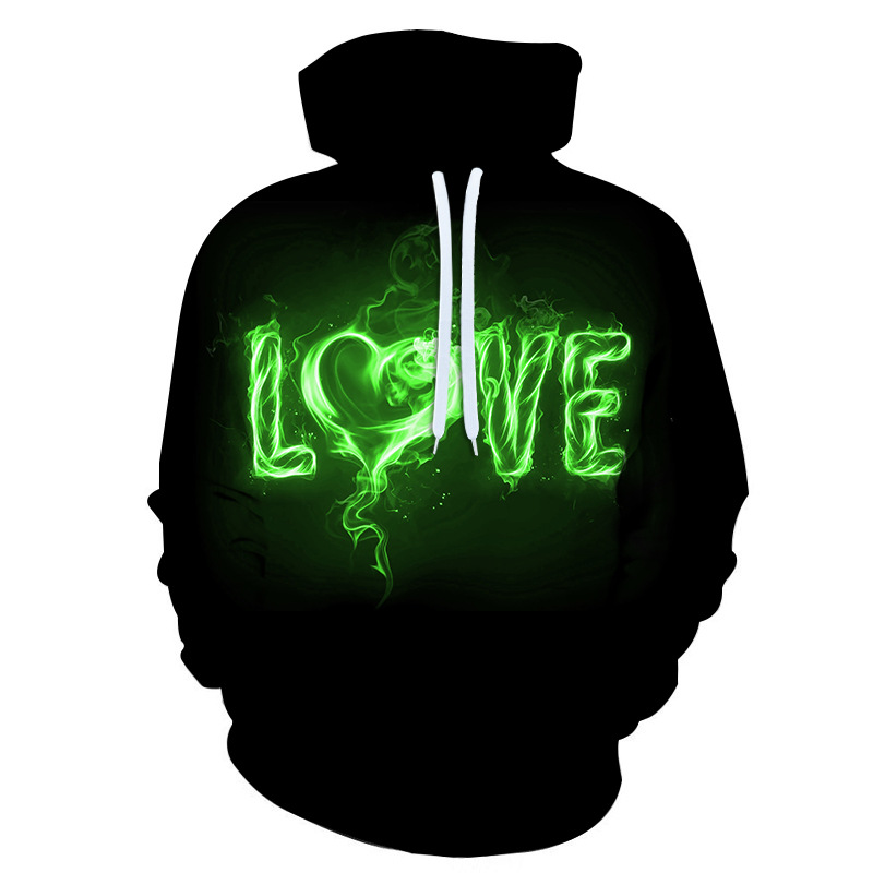 Title 7, Love Love Series Herren- und Damen-Loose-Hoodie...