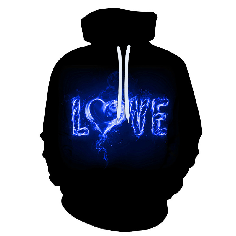 Title 8, Love Love Series Herren- und Damen-Loose-Hoodie...