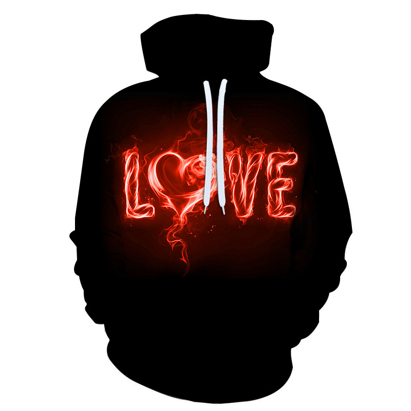 Title 10, Love Love Series Herren- und Damen-Loose-Hoodie...