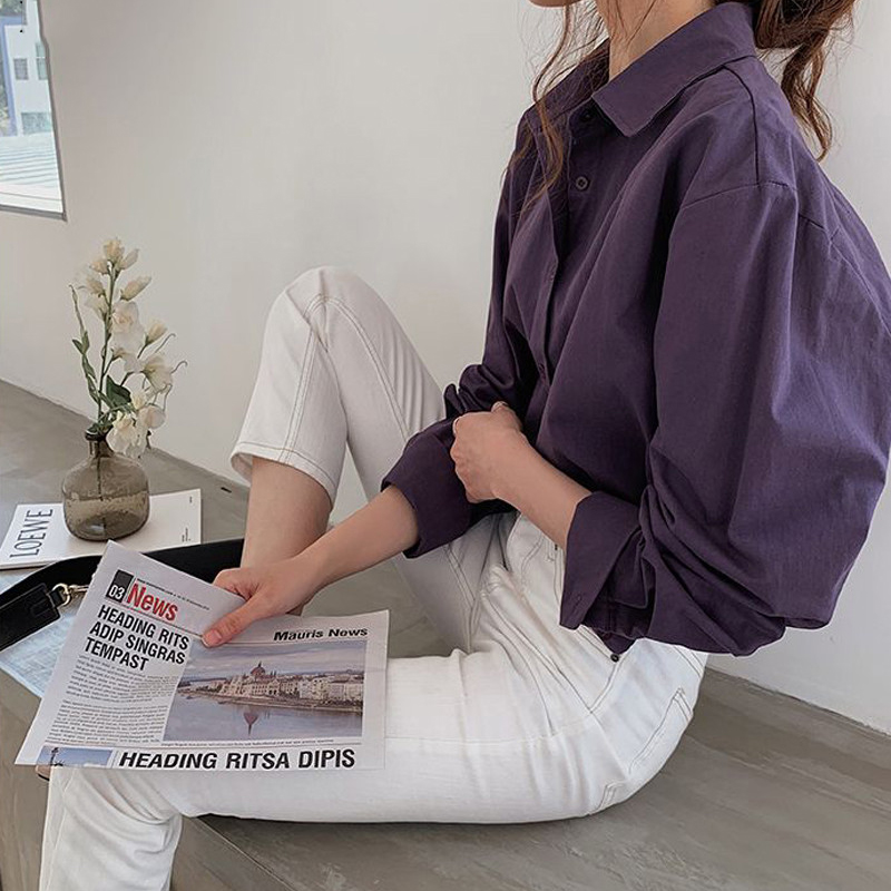 Women's Fashion Loose Long Sleeve Shirt