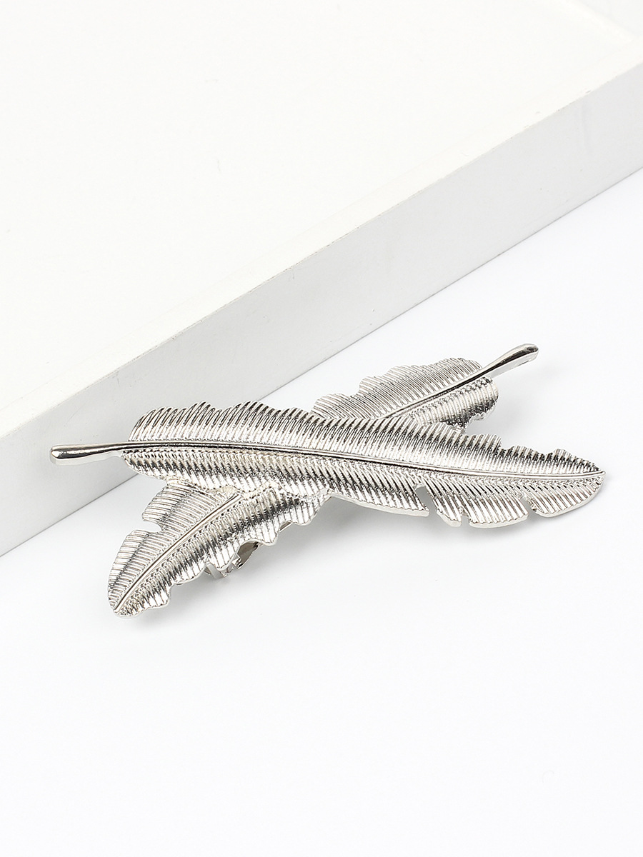 Title 2, Han Fan Clip Leaf Hairpin Metal Clip