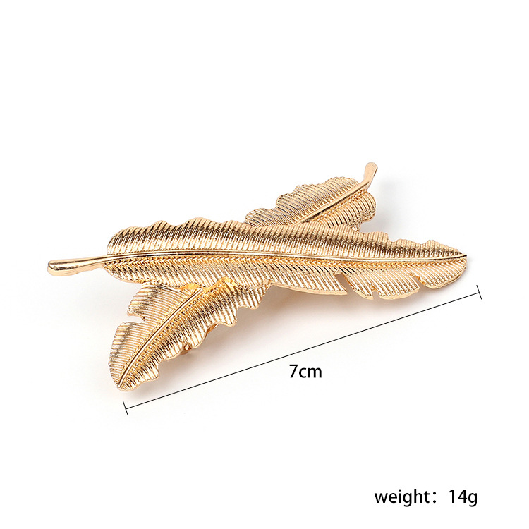 Title 3, Han Fan Clip Leaf Hairpin Metal Clip