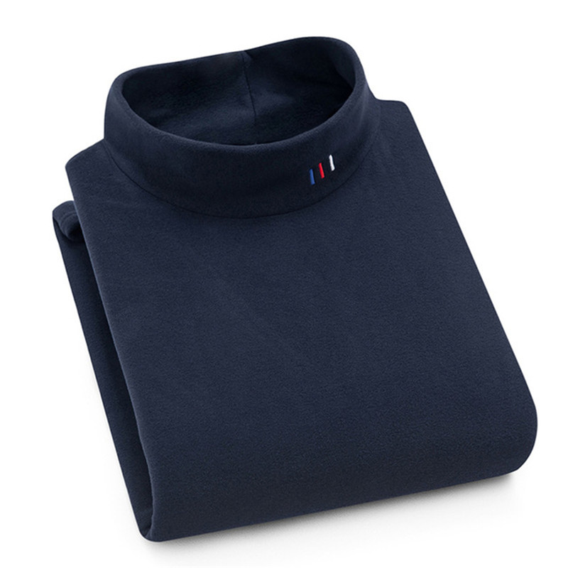 Aoliwen Men Warm Comfortable Long Sleeved Turtleneck Knit