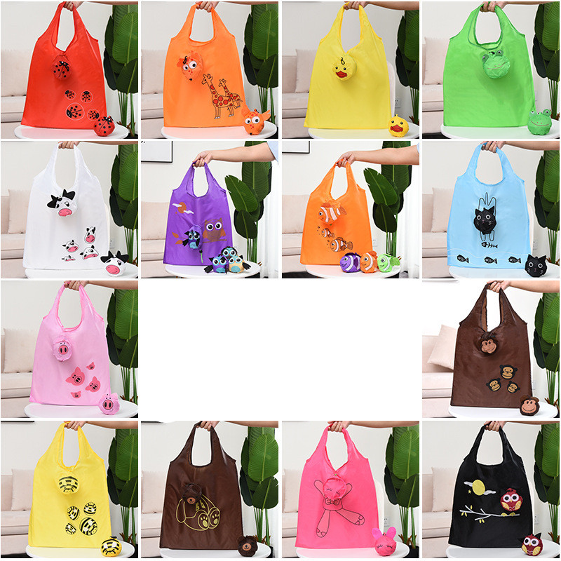 Large Strawberry Folding Shopping Bag Thick Waterproof Environmental Protection Bag