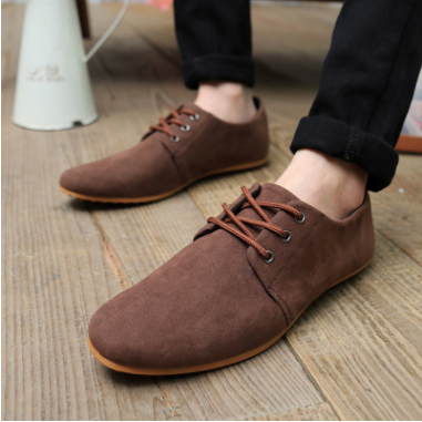 Summer New Lace Up Breathable Leather Shoes  