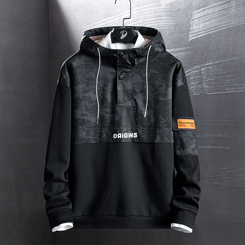 New Spring Sweater Men's Hooded Men's Suit