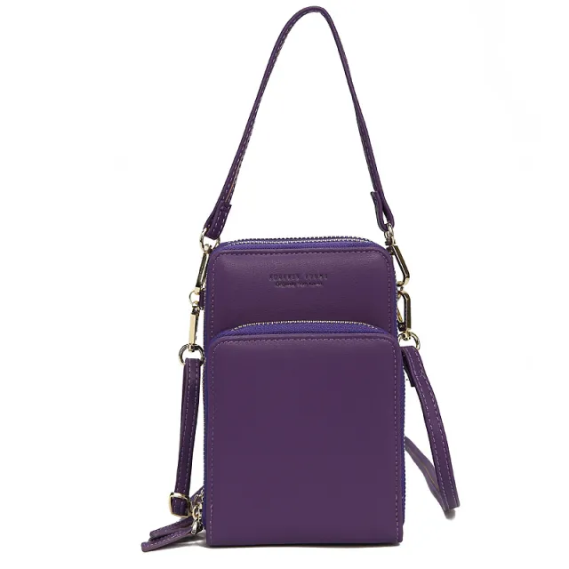Large Capacity Messenger Women's Wallet Women's Diagonal Bag Purple - Shop at LoveMi