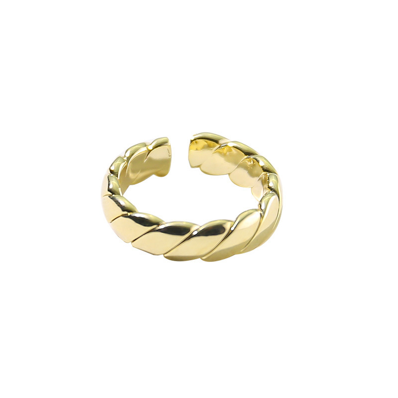 Open Ring Cold Trend Retro Plain Ring Simple Temperament All-Match Ring Female