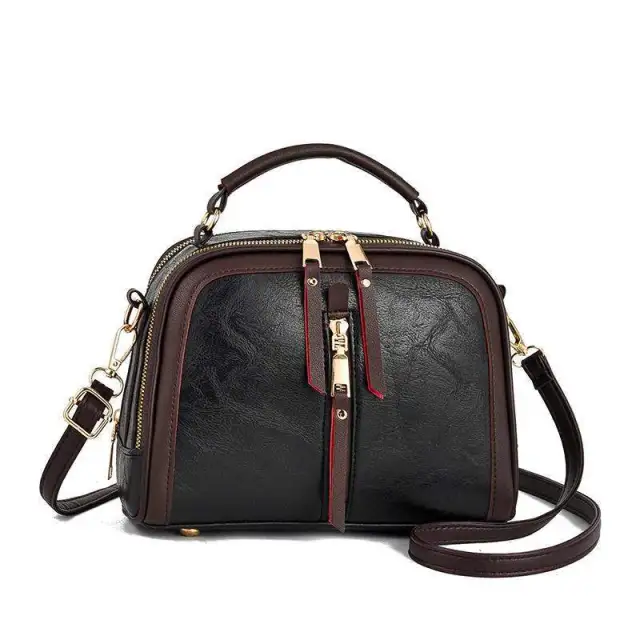 Retro Ladies Small Square Shoulder Messenger Bag Handbag Black - Shop at LoveMi